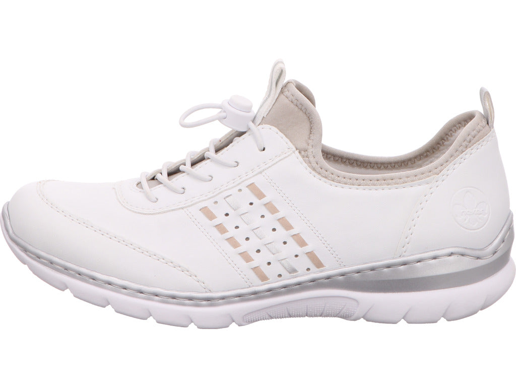 Rieker Damen Sneaker  in weiß-bunt-kombiniert