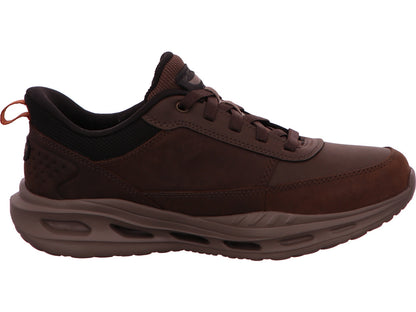 Skechers Delson 3.0 herensneakers in donkerbruin