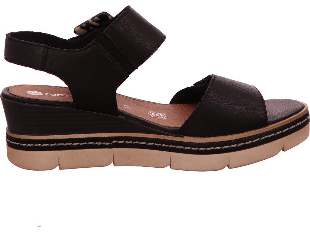 Remonte Damen Sandalette  in schwarz