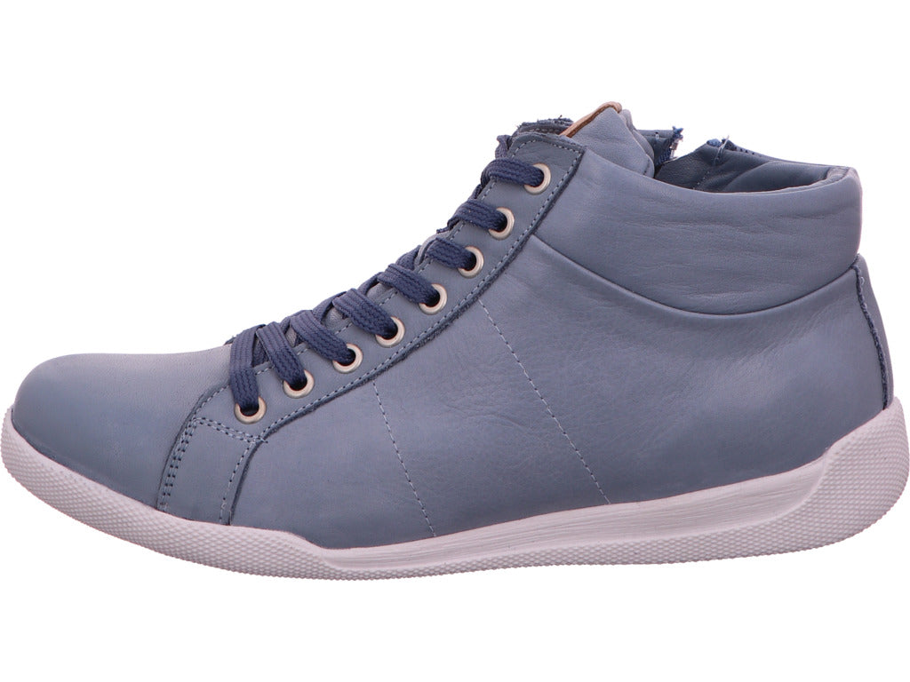 Andrea Conti Damen Stiefel  in blau-bunt-kombiniert