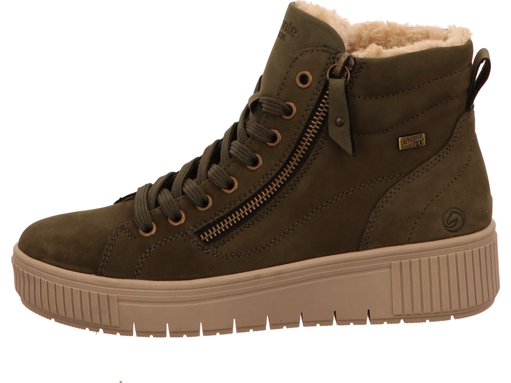 Remonte dameslaarzen in donkergroen