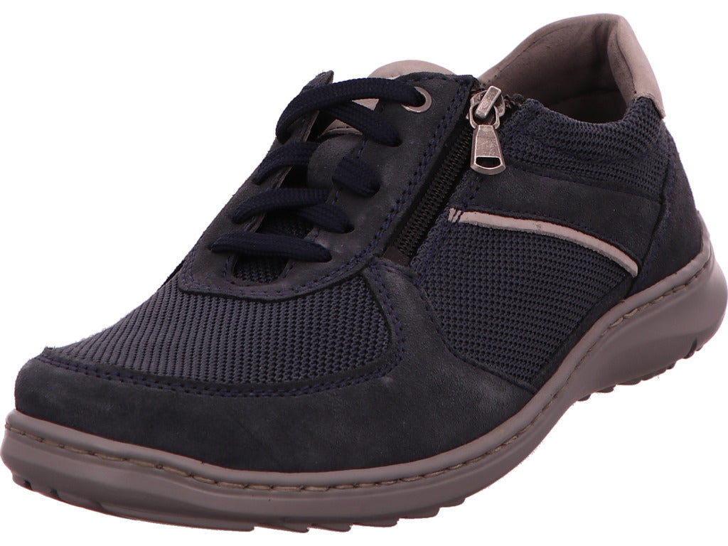 Waldläufer Herren Halbschuh H-Herwig in blau-bunt-kombiniert