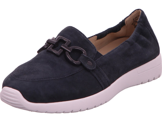 Caprice damesslippers in donkerblauw