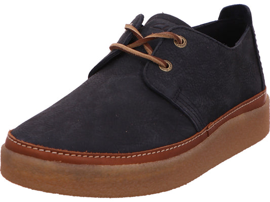 Lage herenschoen van Clarks in donkerblauw.