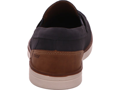 Rieker Herren Slipper  in blau-bunt-kombiniert