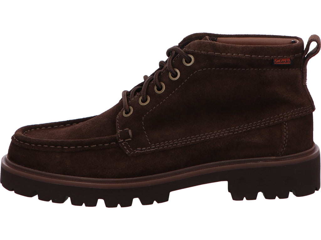 Clarks Herren Stiefel Cleyhill Hi in dunkelbraun