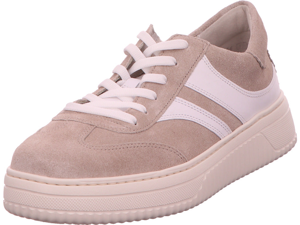 Gabor Comfort damessneakers in een beige-multicolor combinatie
