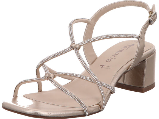 Tamaris Damen Sandalette  in gold