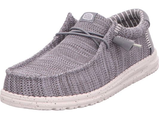 Hey Dude Herren Slipper Wally Stretch Sox in grau