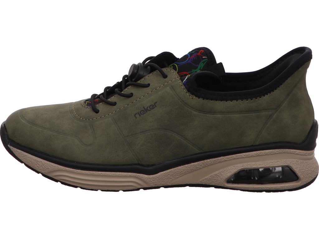 Rieker Damen Sneaker  in grün-bunt-kombiniert