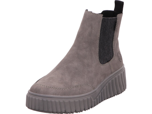Rieker Damen Stiefel  in grau-kombiniert