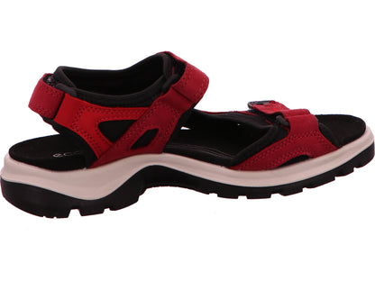 Ecco Damen Sandalette Offroad Yucatan in rot-bunt-kombiniert