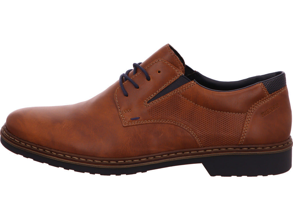 Rieker herenschoen met veters in lichtbruin