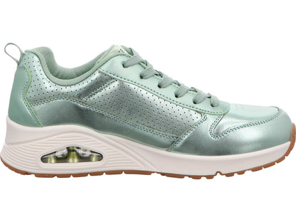 Skechers damessneakers Uno - Metallixs in groen