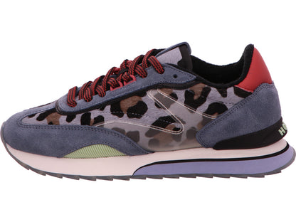 HOFF damessneakers City Berlin Man in een blauw-multicolor combinatie
