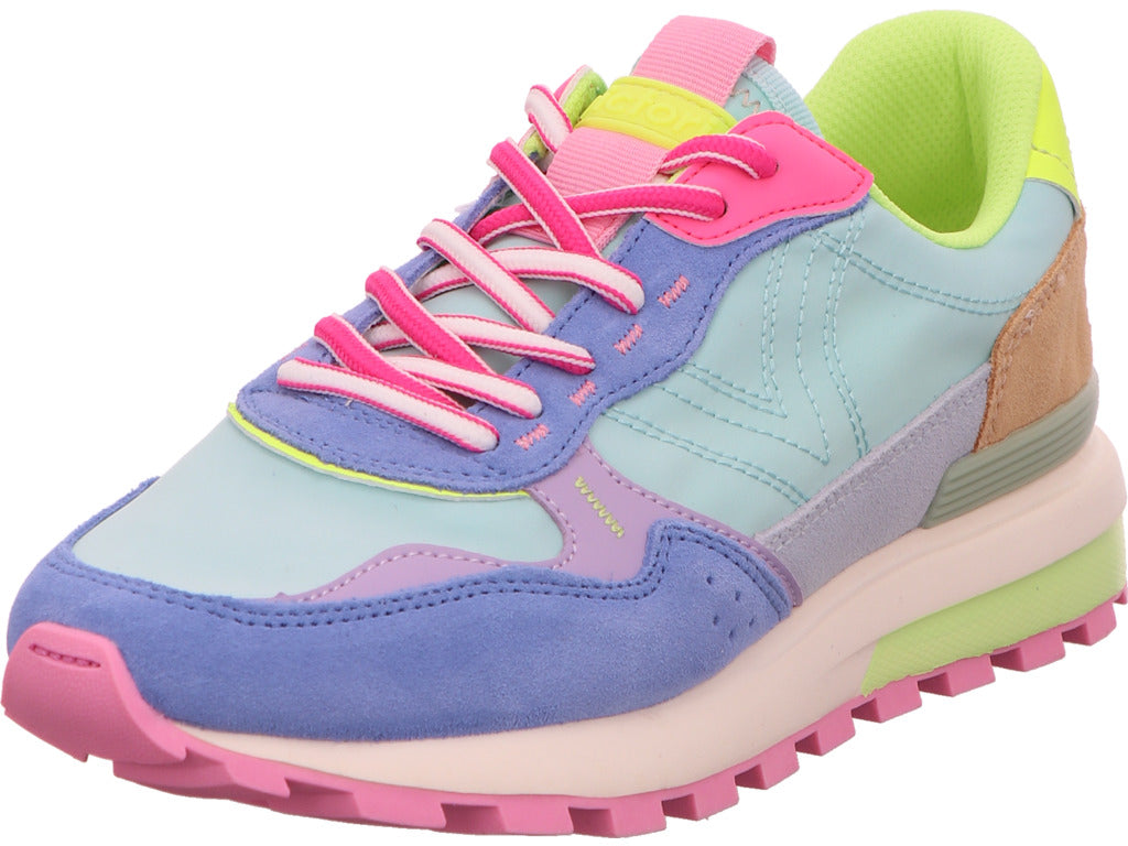 Victoria Damen Sneaker  in blau-bunt-kombiniert