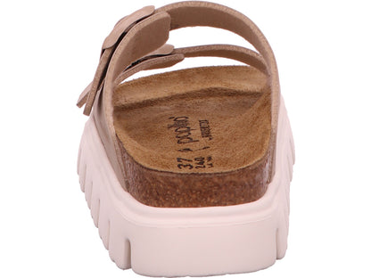 Birkenstock Damen Pantolette Arizona Pap Chunky in beige