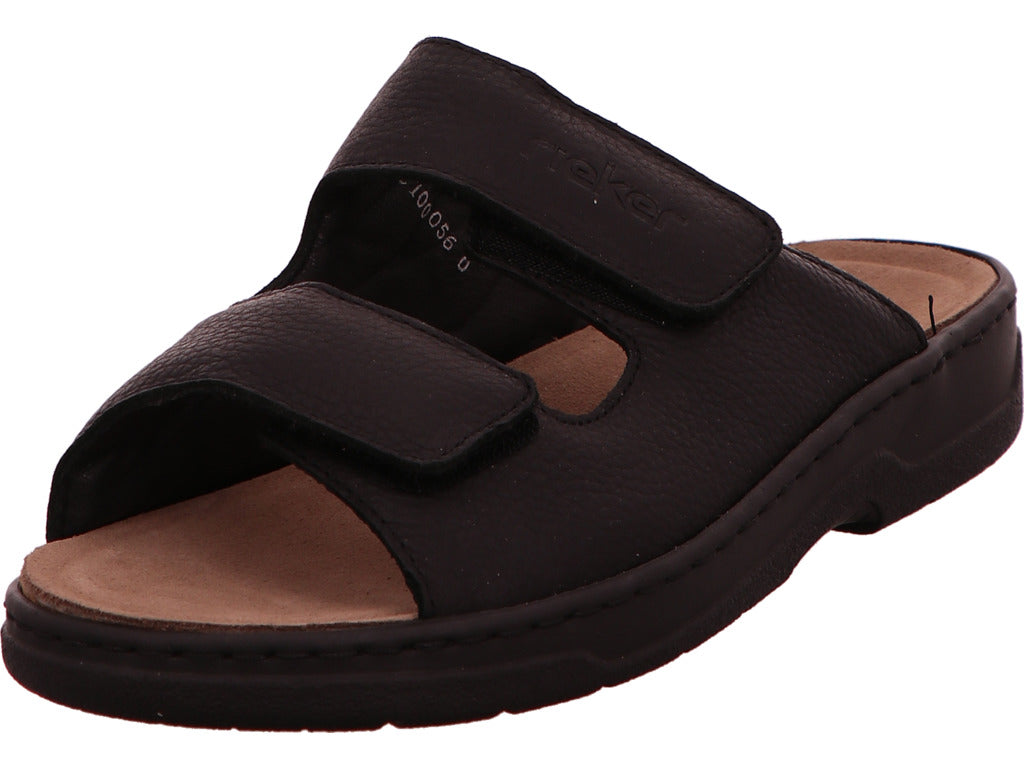 Rieker Herren Pantolette  in schwarz