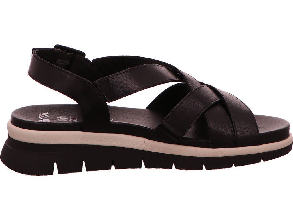 Ara Damen Sandalette Cambridge-S in schwarz-bunt-kombiniert