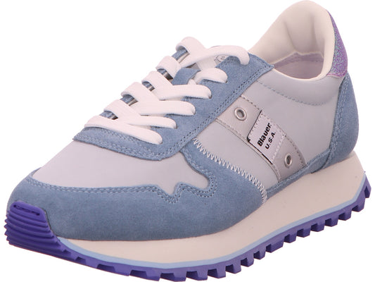 Blauer Shoes damessneakers Millen 01 in een blauw-multicolor combinatie