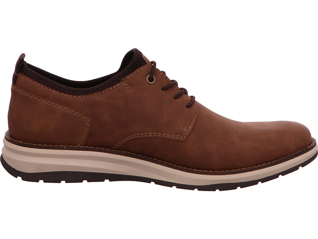 Rieker Herren Halbschuh  in braun-kombiniert