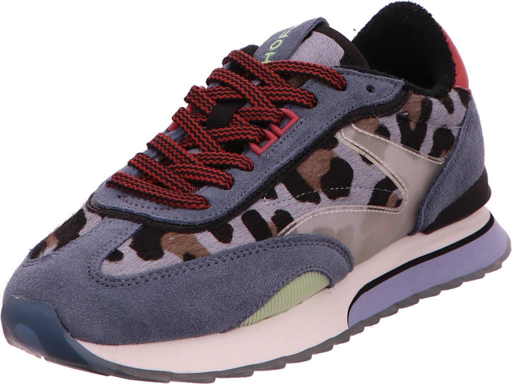 HOFF damessneakers City Berlin Man in een blauw-multicolor combinatie
