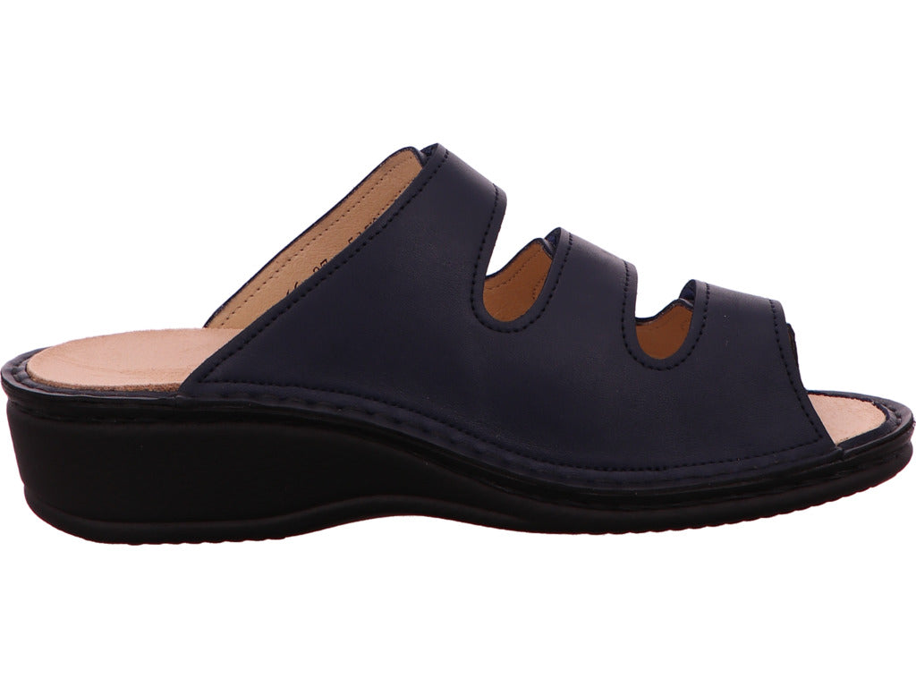 Finn Comfort Damen Pantolette Pisa in dunkelblau