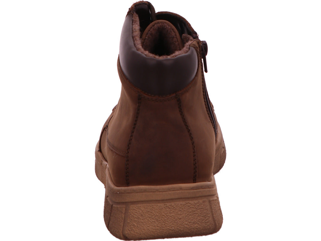 Waldläufer Herren Stiefel Lino in braun-kombiniert