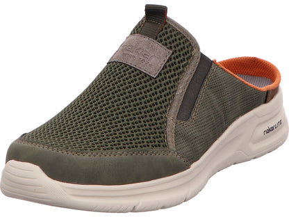 Rieker Herren Clog / Töffler  in grau-bunt-kombiniert