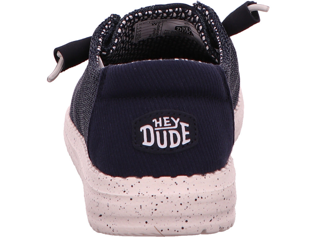 Hey Dude Damen Slipper Wendy Stretch Sox in dunkelblau
