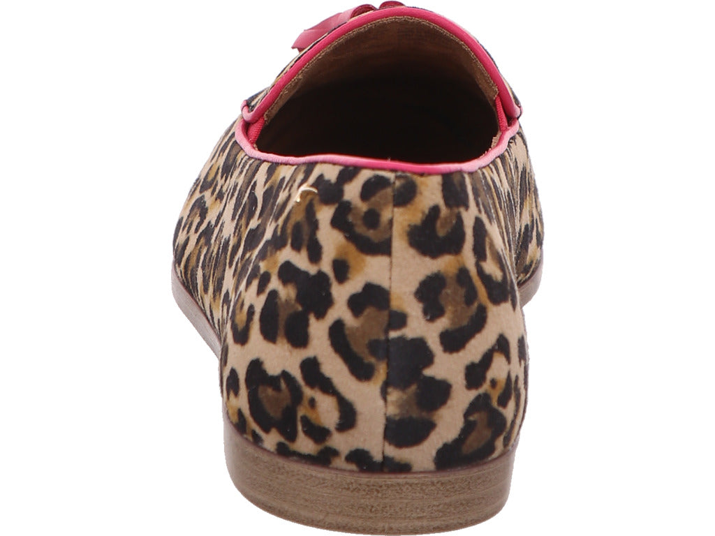 Tamaris damesslippers in een combinatie van bruin en veelkleurig.