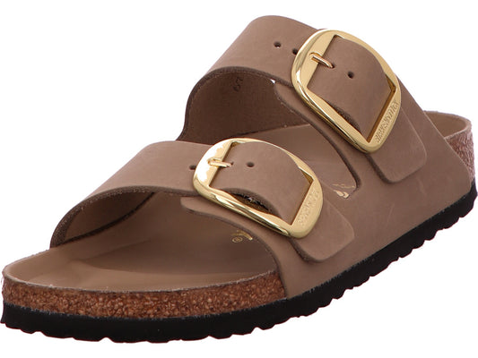Birkenstock Damen Pantolette Arizona Big Buckle in hellbraun