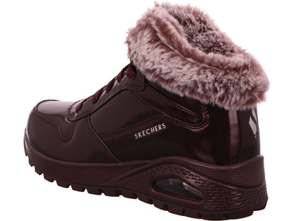 Skechers dameslaarzen in bordeauxrood