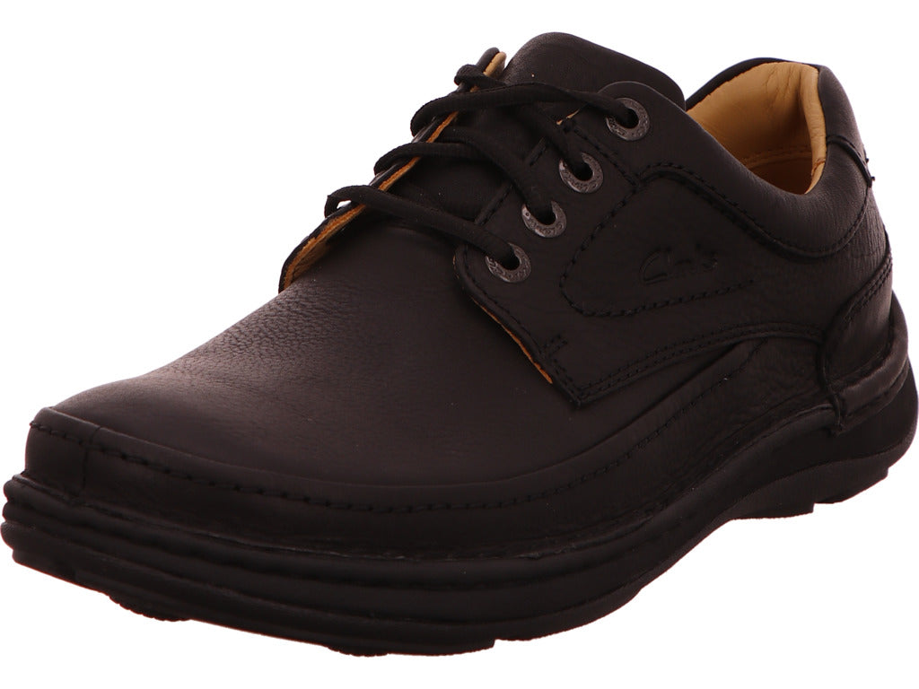 Clarks Herren Halbschuh Nature Three in schwarz