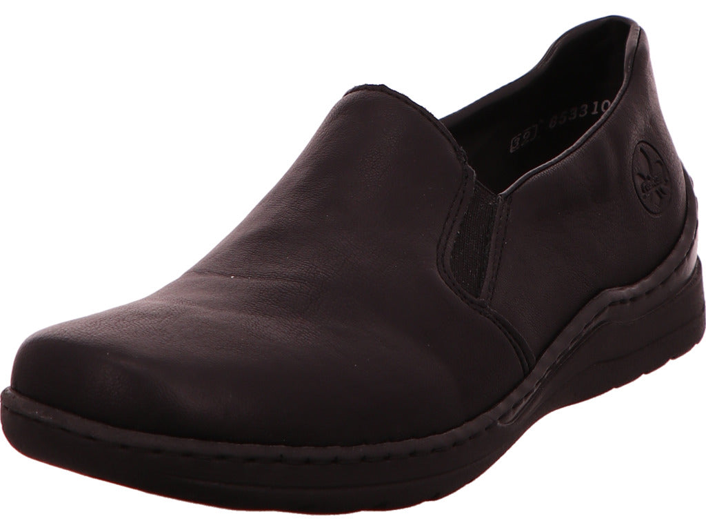 Rieker Damen Slipper  in schwarz