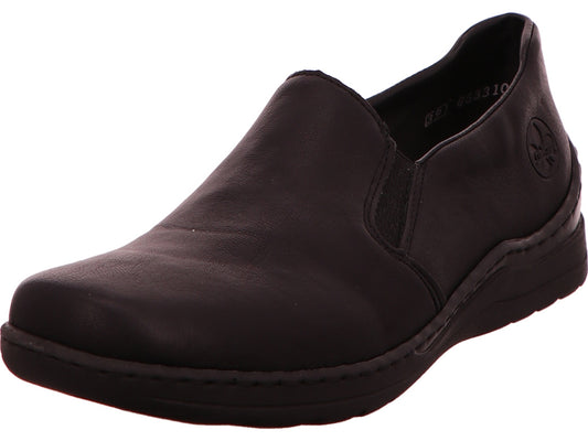 Rieker Damen Slipper  in schwarz