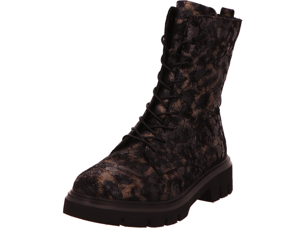 Remonte Damen Stiefel  in schwarz-bunt-kombiniert