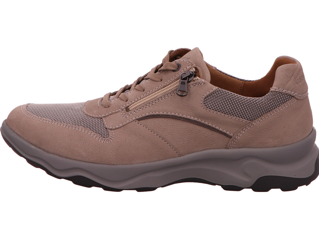 Waldläufer Herren Halbschuh Max in beige-bunt-kombiniert