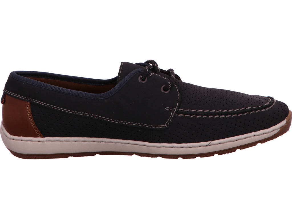 Rieker Herren Halbschuh  in blau-bunt-kombiniert