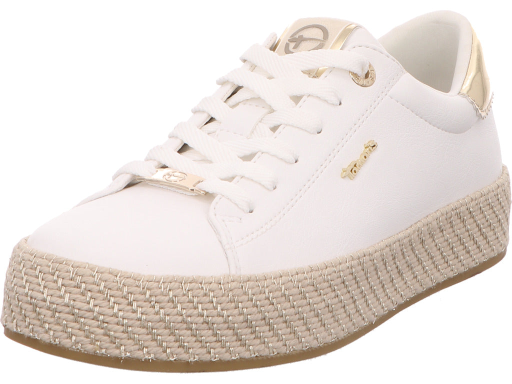 Tamaris Damen Sneaker  in weiß-bunt-kombiniert