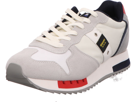 Blauer Shoes herensneakers Queens 01 in wit-multicolor combinatie