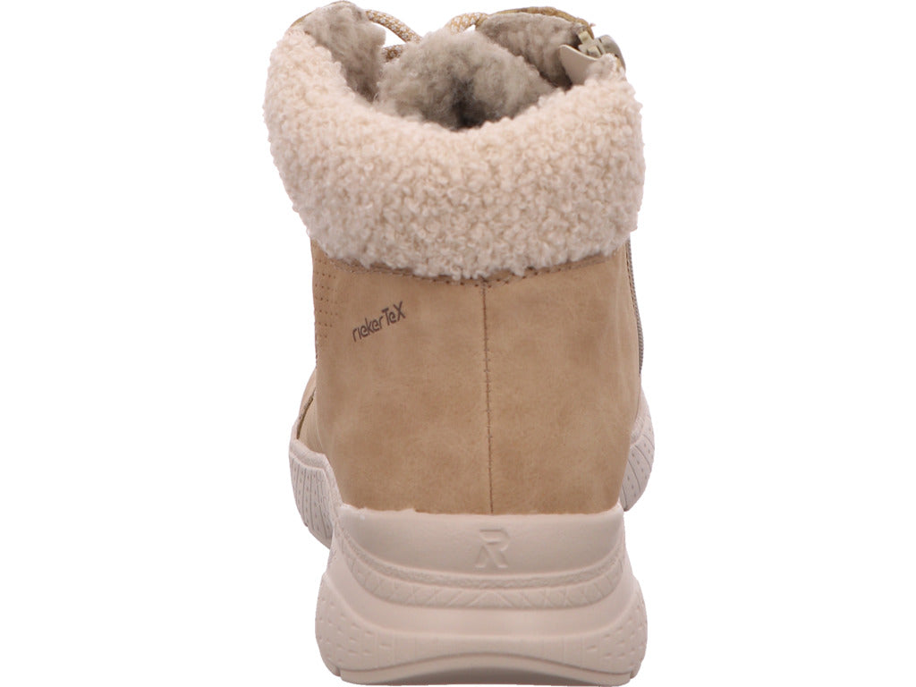 Rieker Damen Stiefel  in beige-bunt-kombiniert