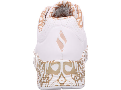 Skechers damessneakers Uno-Loving Love in wit