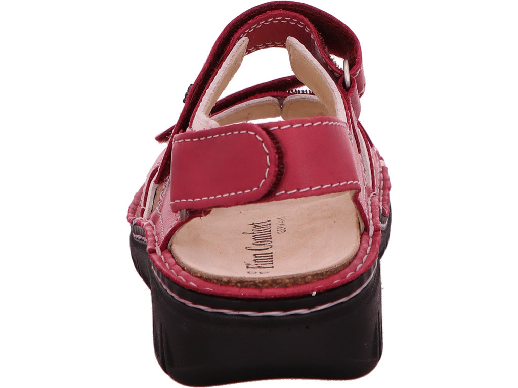 Finn Comfort Damen Sandalette Wanaka-S in rot-bunt-kombiniert