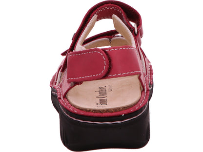 Finn Comfort Damen Sandalette Wanaka-S in rot-bunt-kombiniert