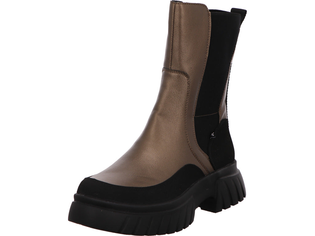 Rieker Damen Stiefel  in schwarz-bunt-kombiniert