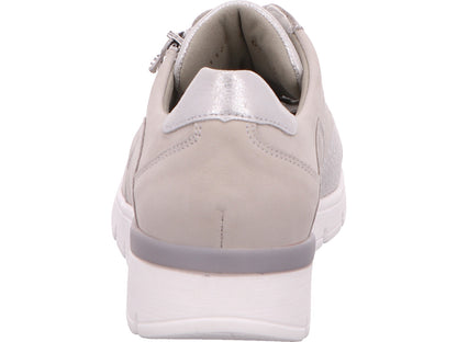 Waldläufer damesschoen met veters K-Ramona in een grijs-multicolor combinatie