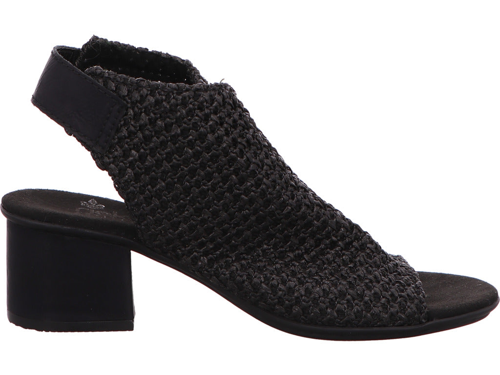 Rieker Damen Sandalette  in schwarz