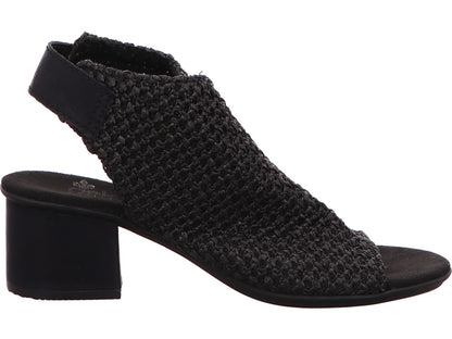 Rieker Damen Sandalette  in schwarz