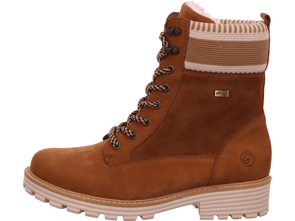 Remonte Damen Stiefel  in braun-bunt-kombiniert